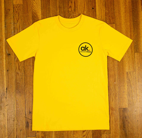 ak. Circle Logo Tee  - Yellow